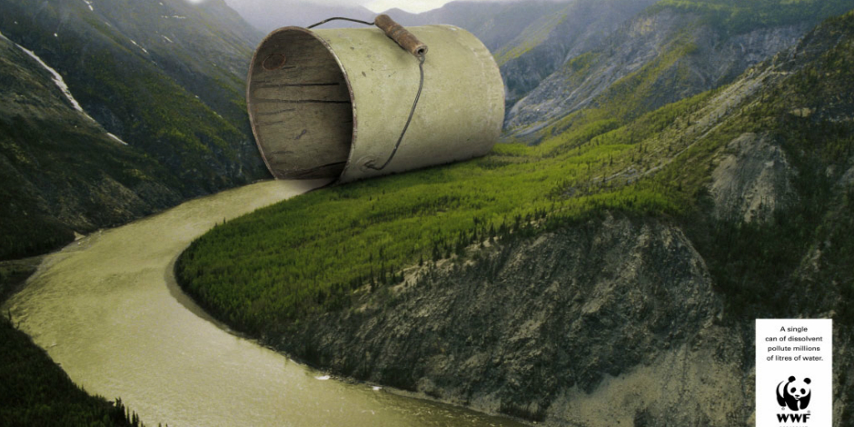 10. Одна банка растворителя загрязняет миллионы литров воды (WWF)