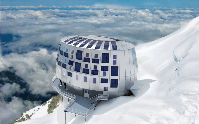 Горный отель с солнечными батареями открылся в Альпах