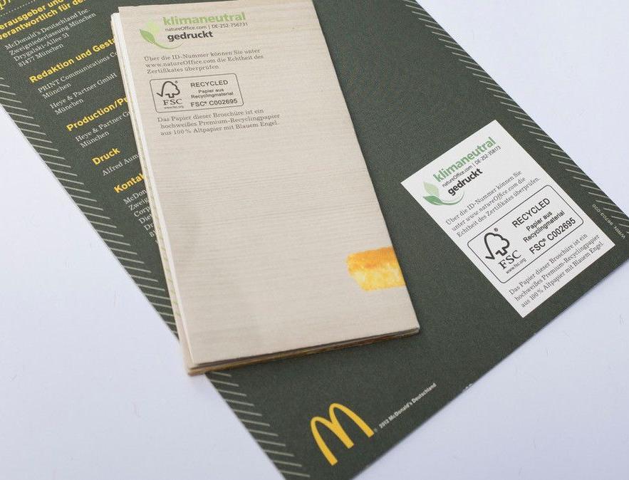 Вся бумажная упаковка «Макдоналдс» теперь сертифицирована FSC