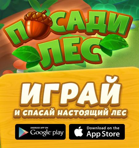 Запущено мобильное приложение-игра «Посади лес»