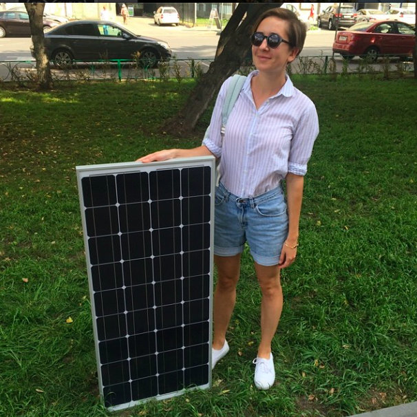 Instagram дня: в сквере у «Добрынинской» появились фонари на солнечных батареях