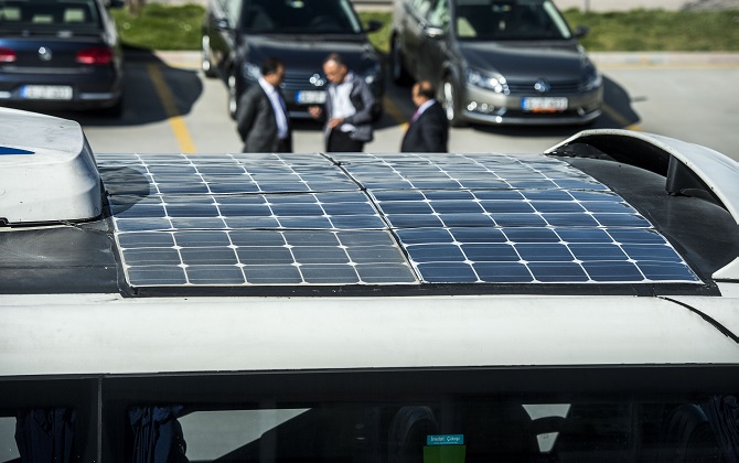 В Турции появился автобус на солнечных батареях