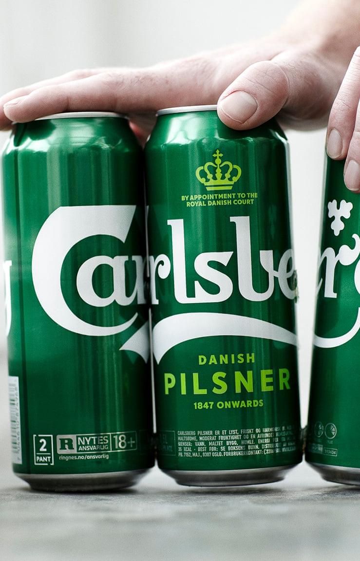 Carlsberg заменит пластиковые держатели клеем