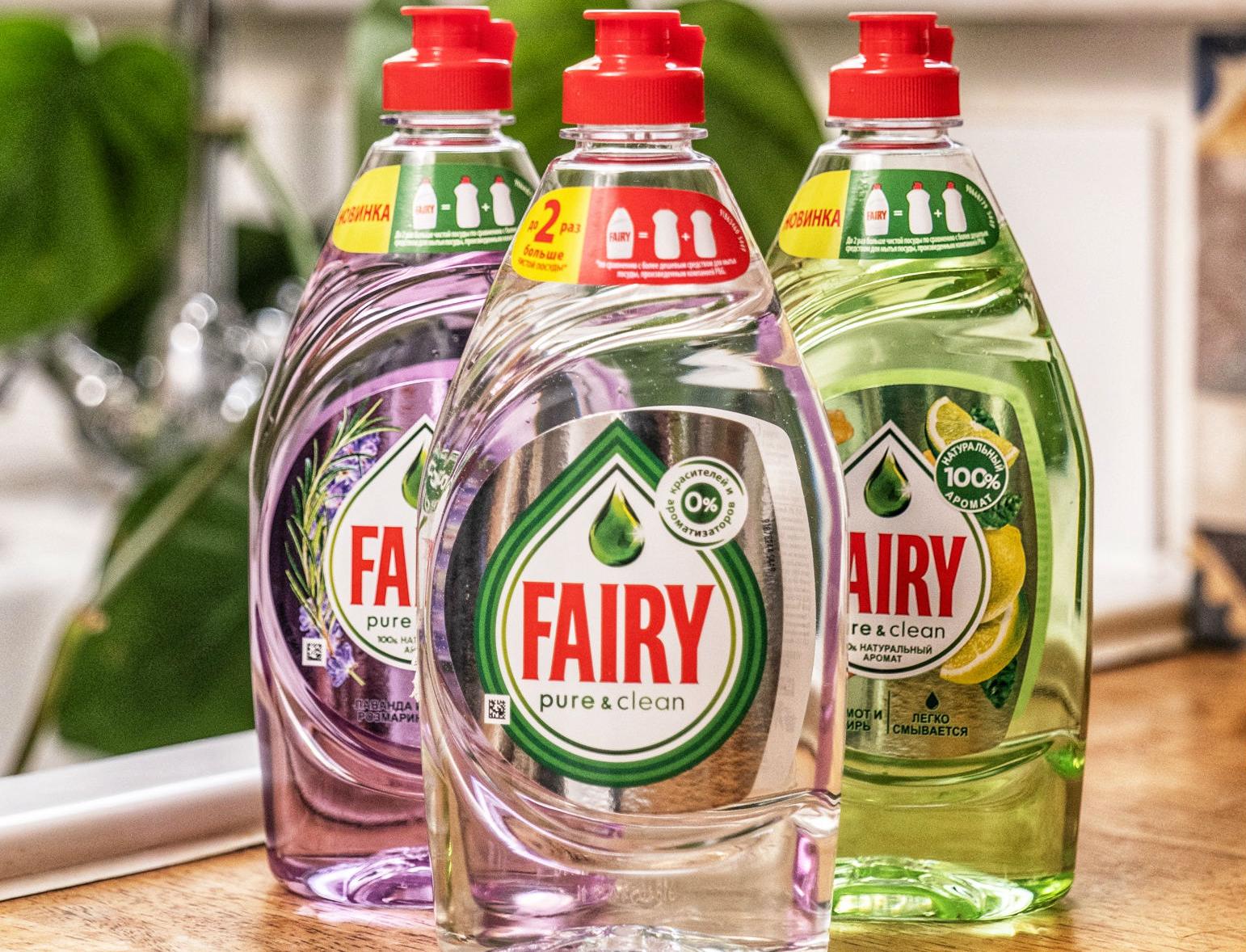 Fairy выпустил бутылки своих моющих средств с эко-рисунками