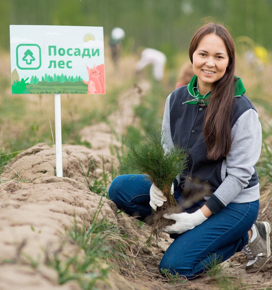 Волонтеры высадили более 270 000 молодых деревьев в российских регионах