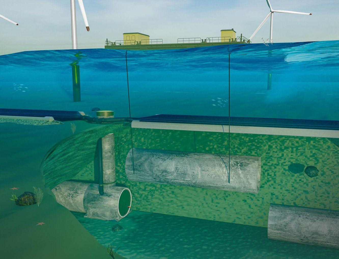 Океанская батарея способна хранить возобновляемую энергию на дне моря