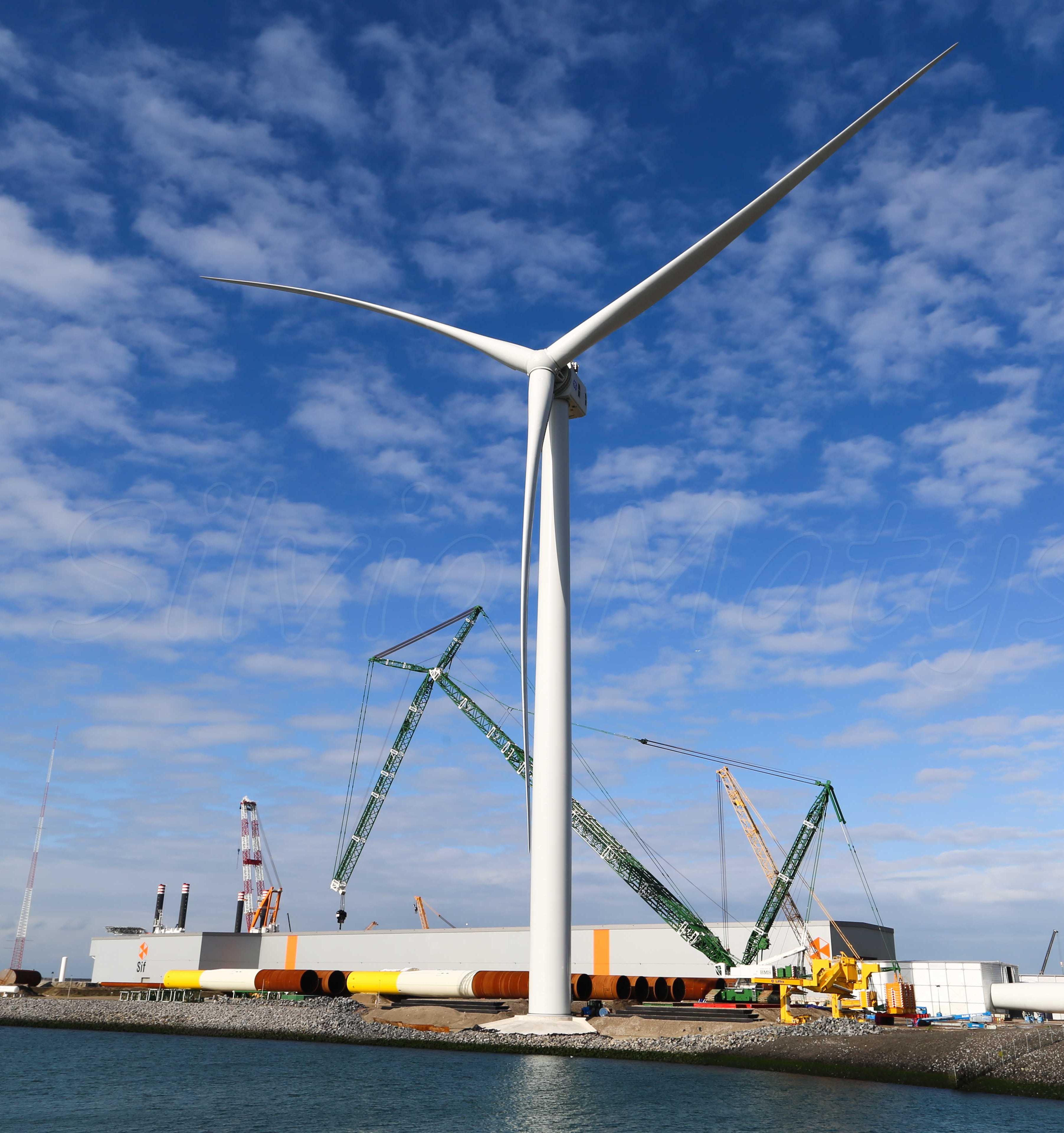 Cамая мощная офшорная ветровая турбина заработала в Нидерландах