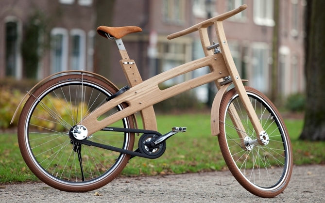 Вещь дня: деревянный велосипед от голландских дизайнеров