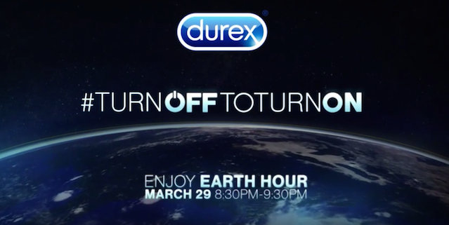 Durex просит влюбленных выключить свет во время Часа Земли