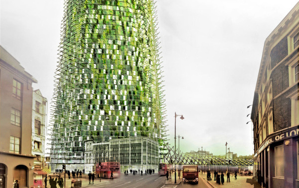 В Лондоне появится «зеленый» небоскрёб из вторсырья